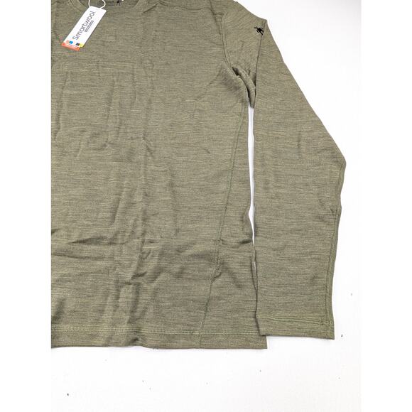 Smartwool Men's Thermal Merino Wool Crew Neck Base Layer Shirt Winter Moss XXL - Picture 2 of 9